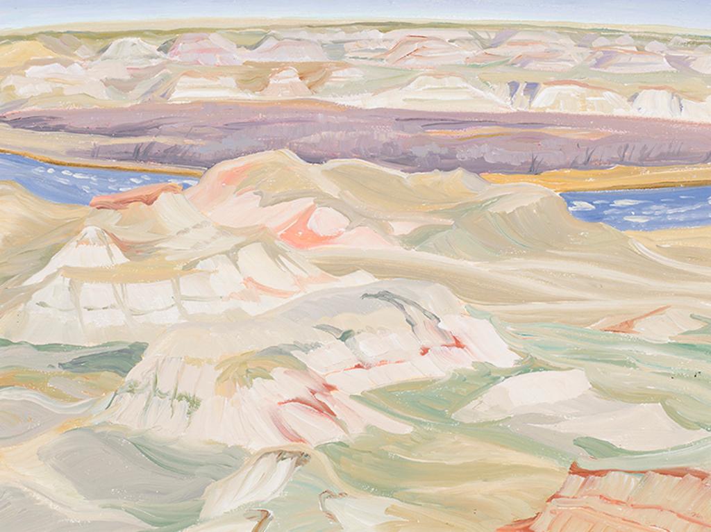 Doris Jean McCarthy (1910-2010) - Mesas Sunlit, Dinosaur Provincial Park