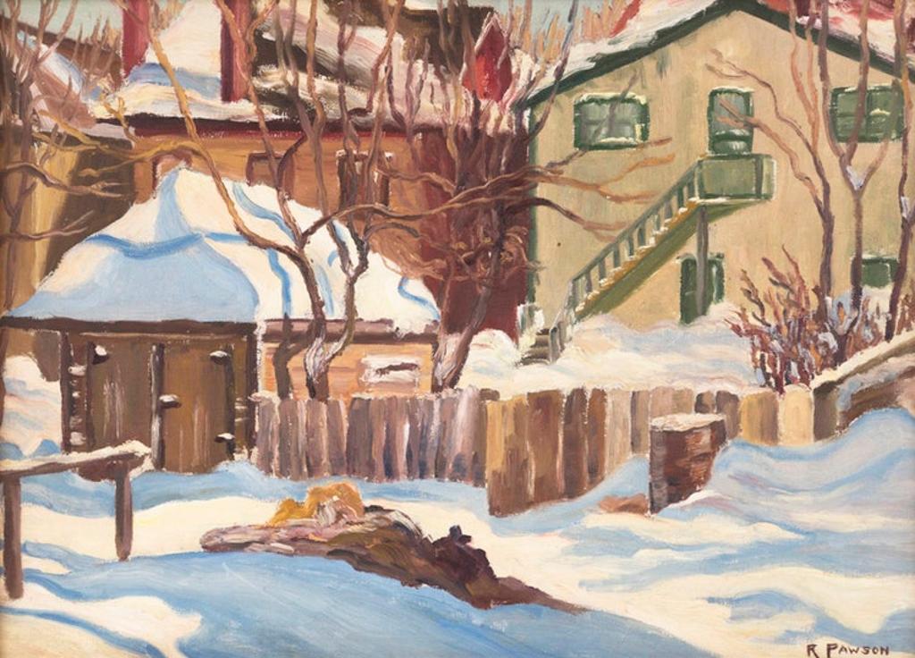 Ruth May Pawson (1908-1994) - After the Storm (Back Lane, 2300 Block Lorne Street)