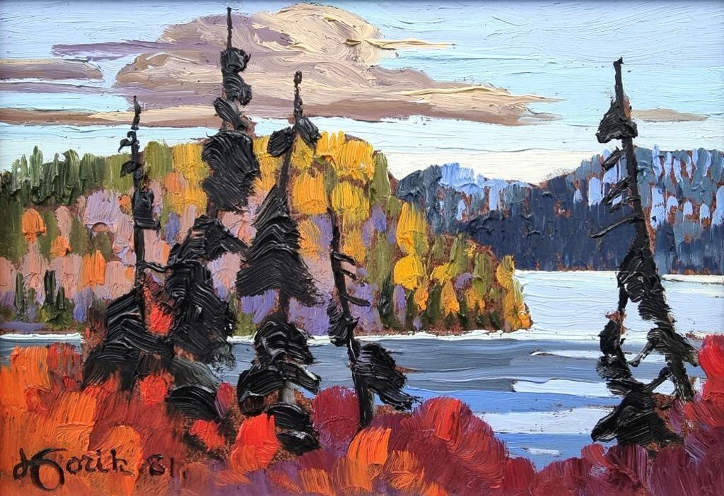 Vladimir Horik (1939) - Autumn on the Saguenay River, 1981