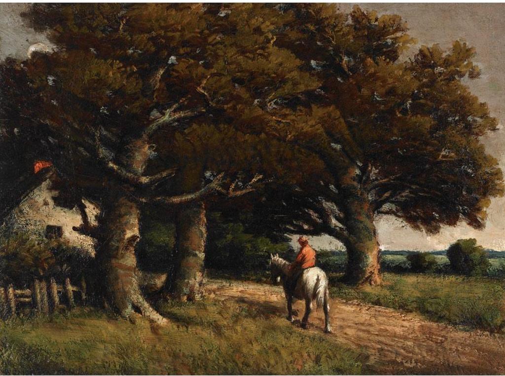 Homer Ransford Watson (1855-1936) - Landscape With Horse And Rider