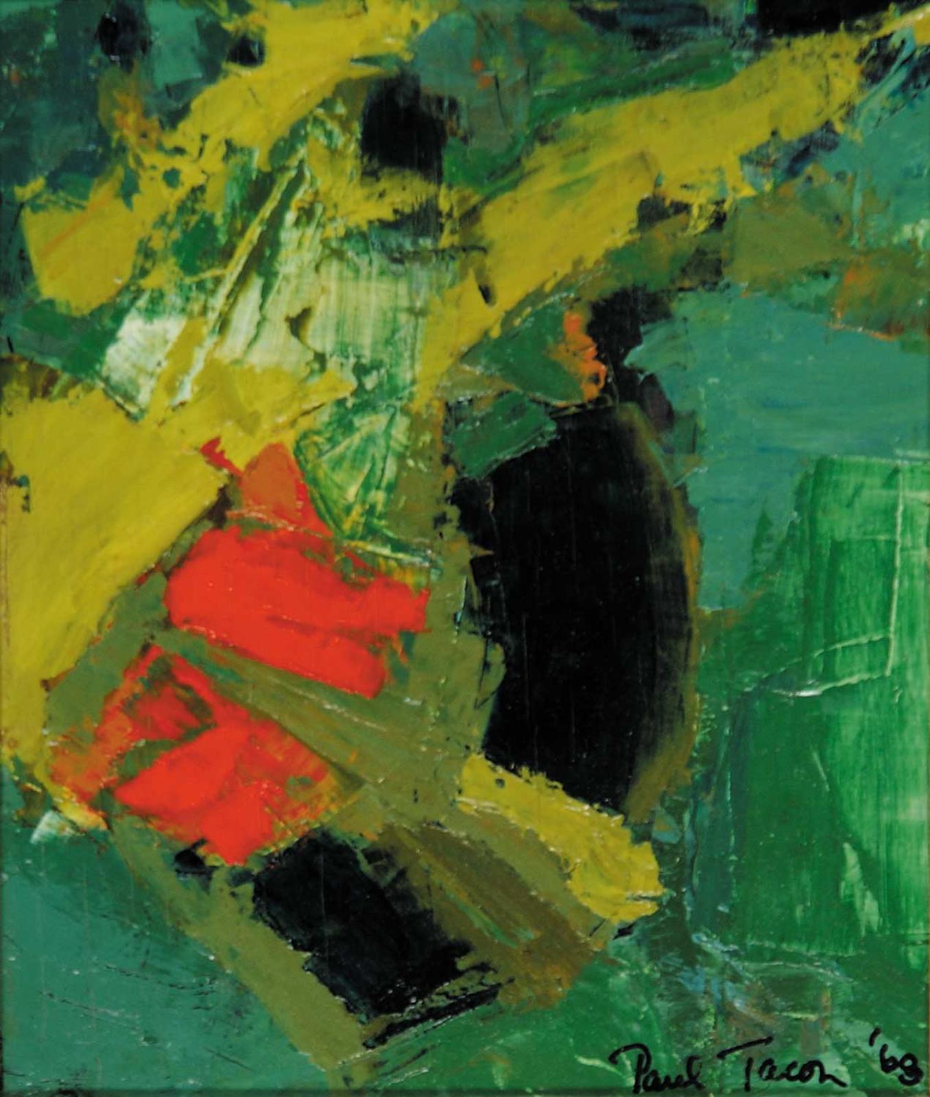 Paul Tacon - Composition in Green and Orange