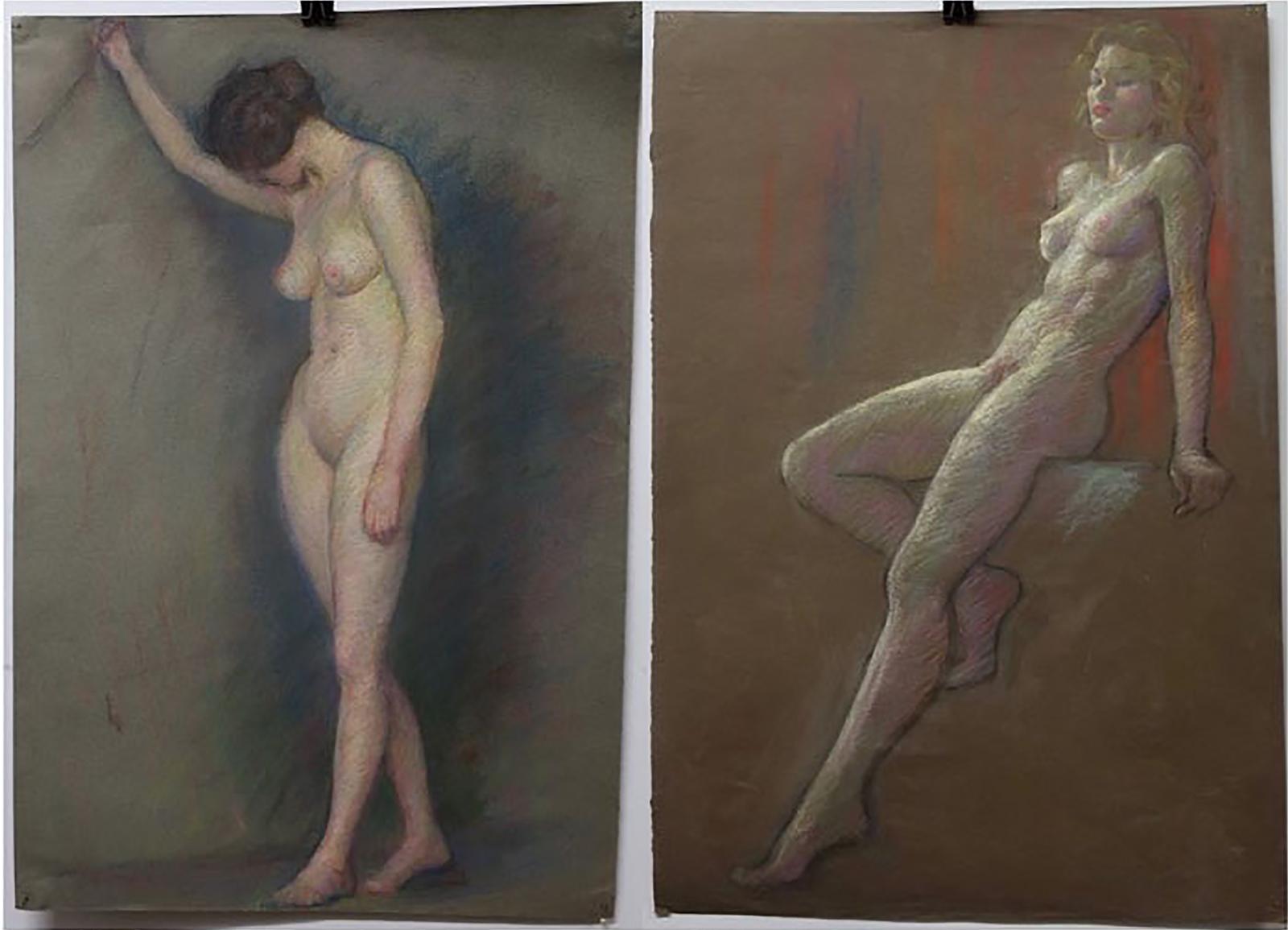 Stanley Gordon Moyer (1887-1968) - Two Nudes