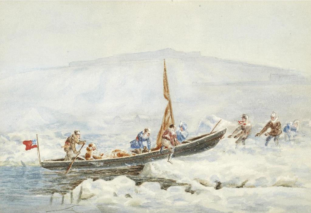 John B. Wilkinson (1865-1907) - Crossing The Frozen St. Lawrence