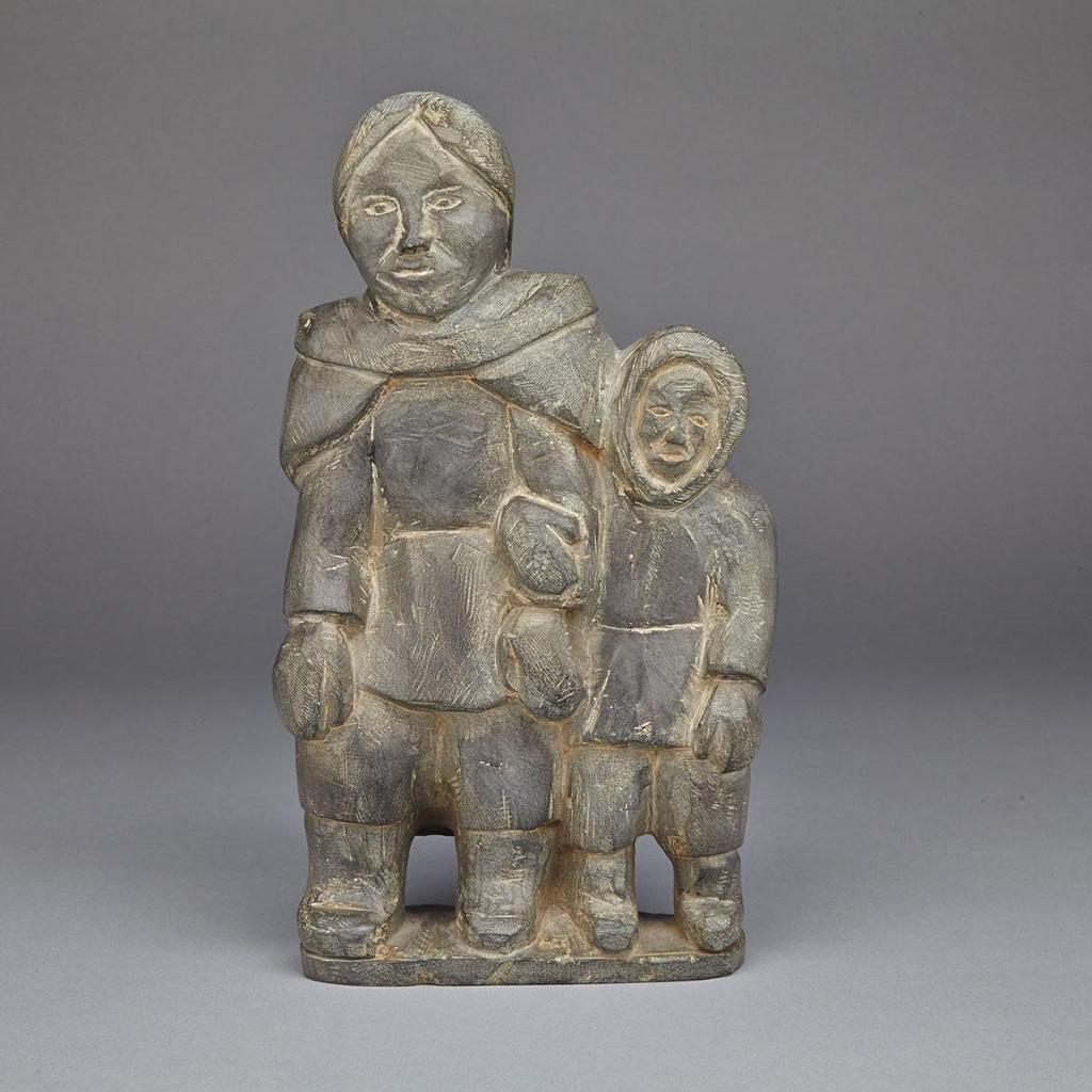 Mannumi Shaqu (1917-2000) - Standing Mother And Child