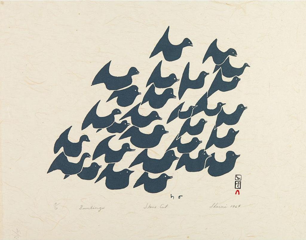 Sharni Pootoogook (1922-2003) - Buntings