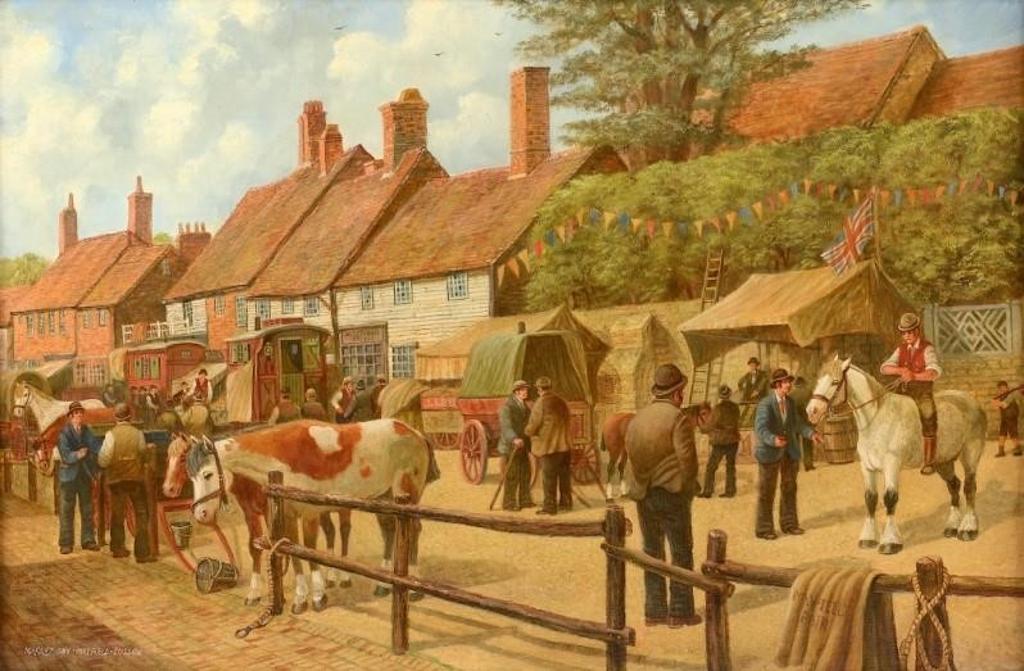 Joseph Lee (1878-1949) - Market Day, Mayfiled, Sussex