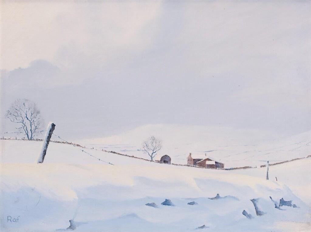 Ted Raftery (1938) - Winter On The Yorkshire Moors; 1991