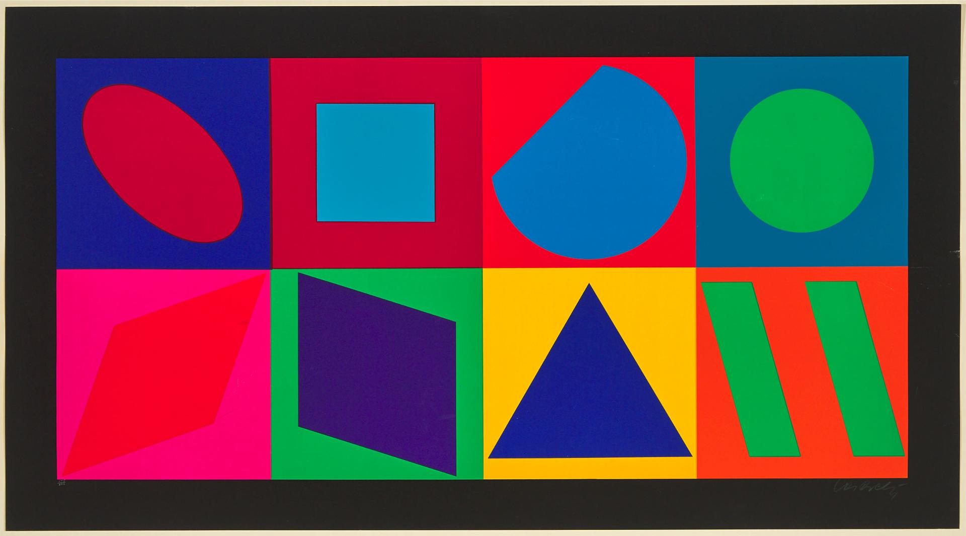 Victor Vasarely (1906-1997) - The Eight Squares, Circa 1960