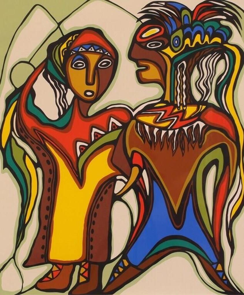 Daphne Odjig (1919-2016) - Dominic And Lucy; 1977