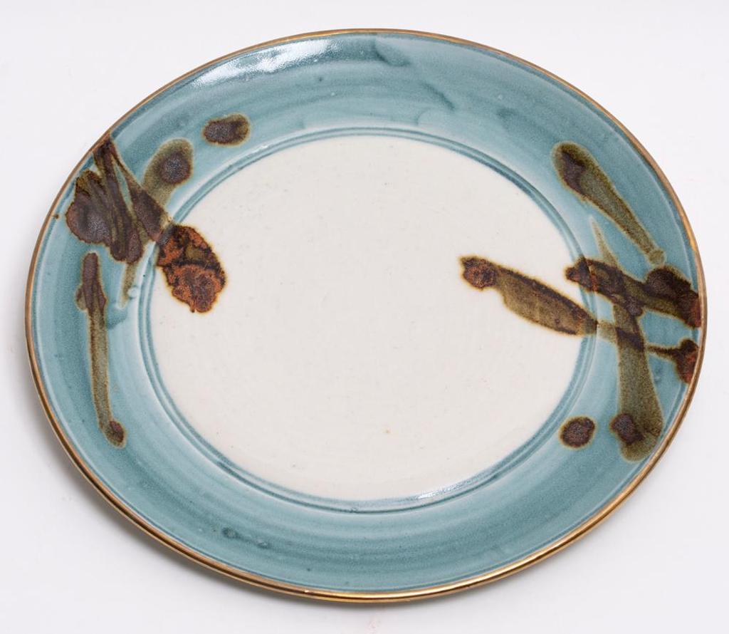 Mel Bolen (1947) - Plate with Blue Edge