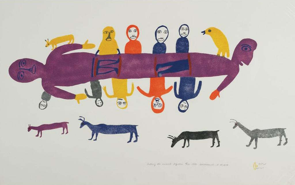 Luke H.Amitnaaq Anguhadluq (1895-1982) - Calling The Animals Together