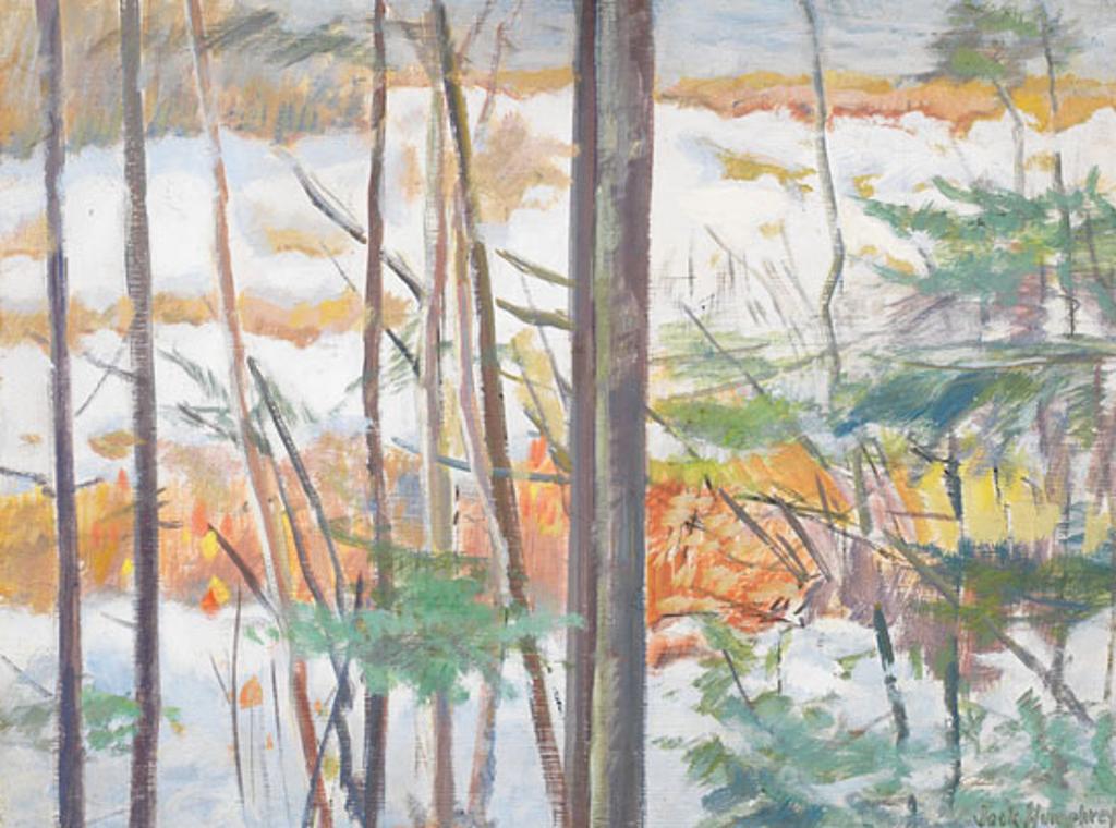 Jack Weldon Humphrey (1901-1967) - Snow in October / Autumn Trees (verso)