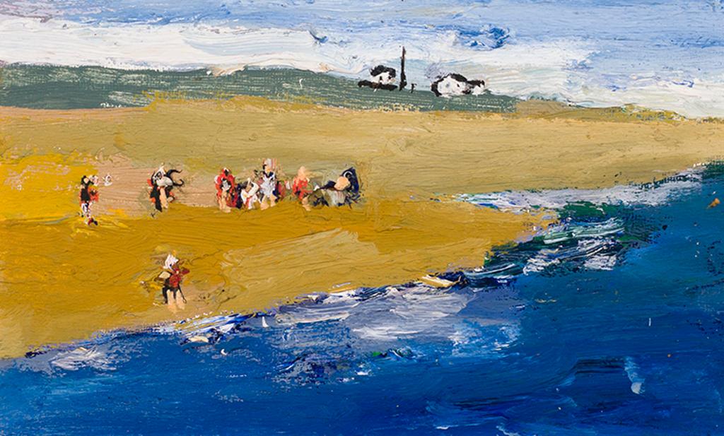 Molly Joan Lamb Bobak (1922-2014) - Beach Scene with Figures
