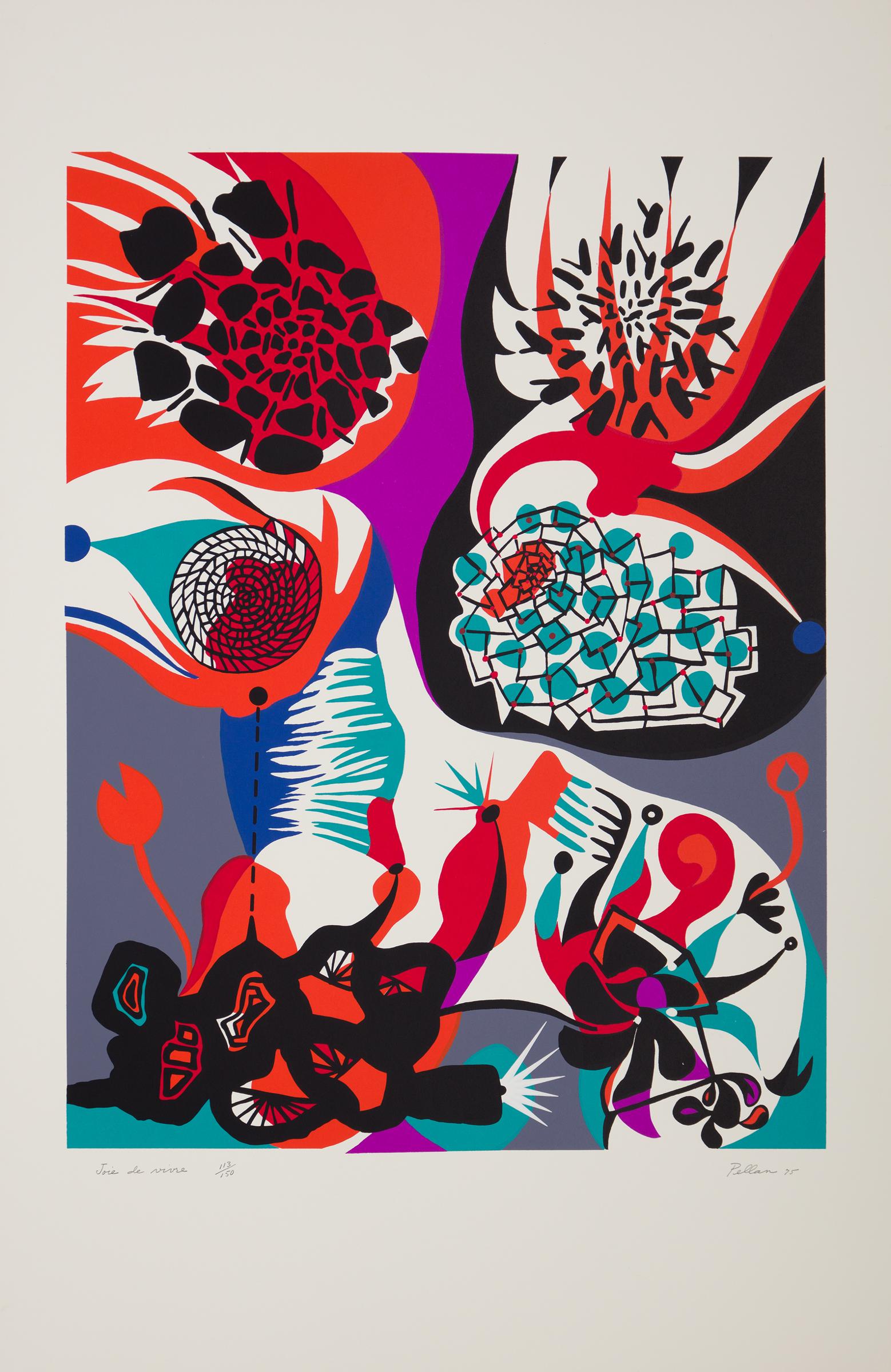 Alfred Pellan (1906-1988) - Joie de vivre, 1975