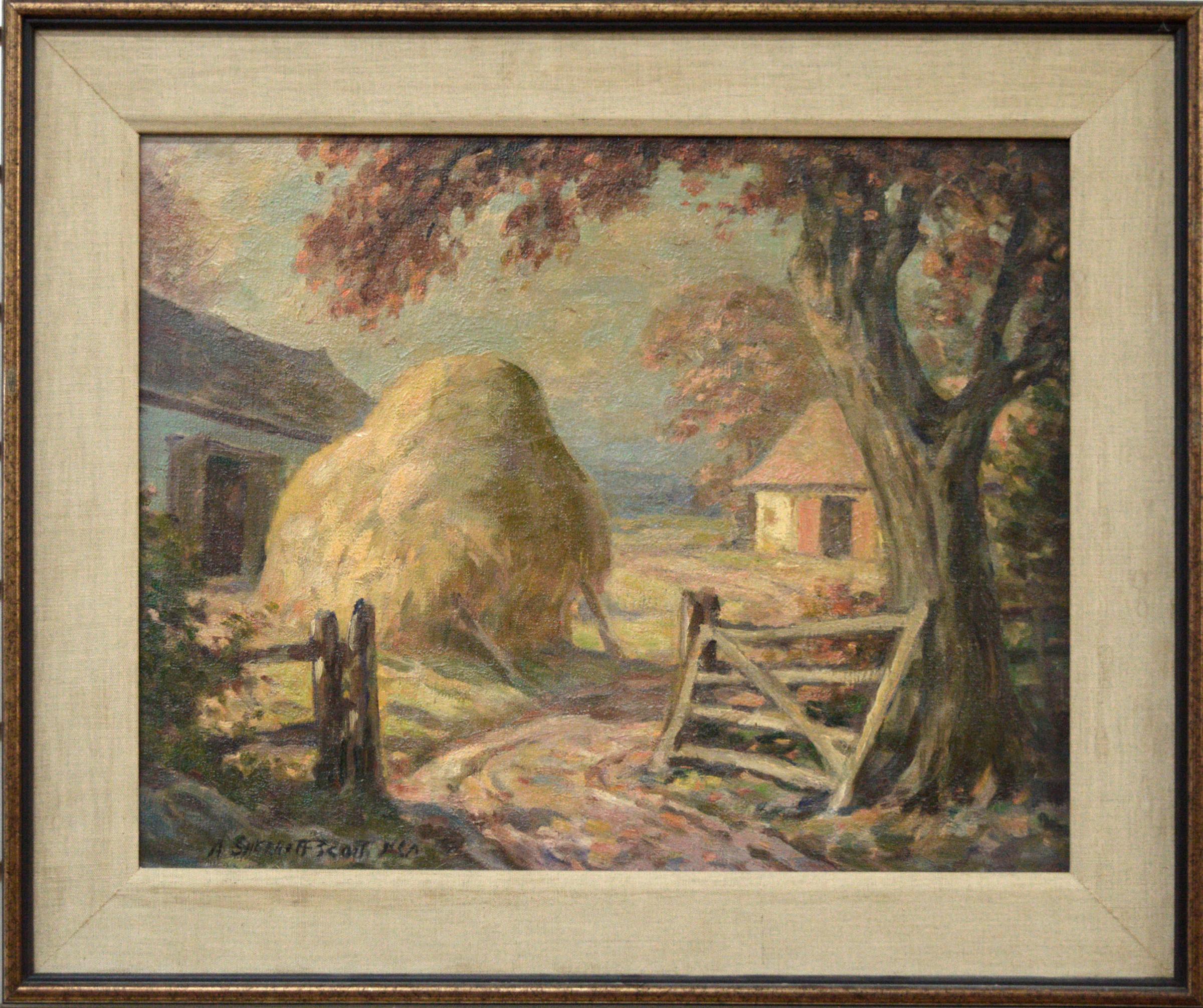 Adam Sherriff Scott (1887-1980) - cour de ferme