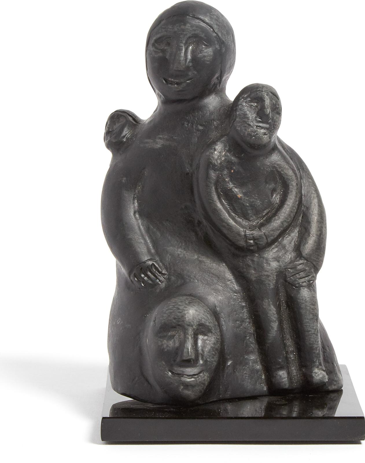 Miriam Nanurluk Qiyuk (1933) - Mother And Children With Spirit