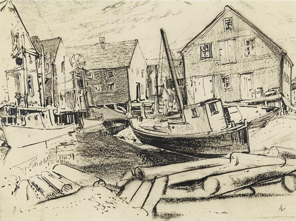 Arthur Lismer (1885-1969) - Fishing Village