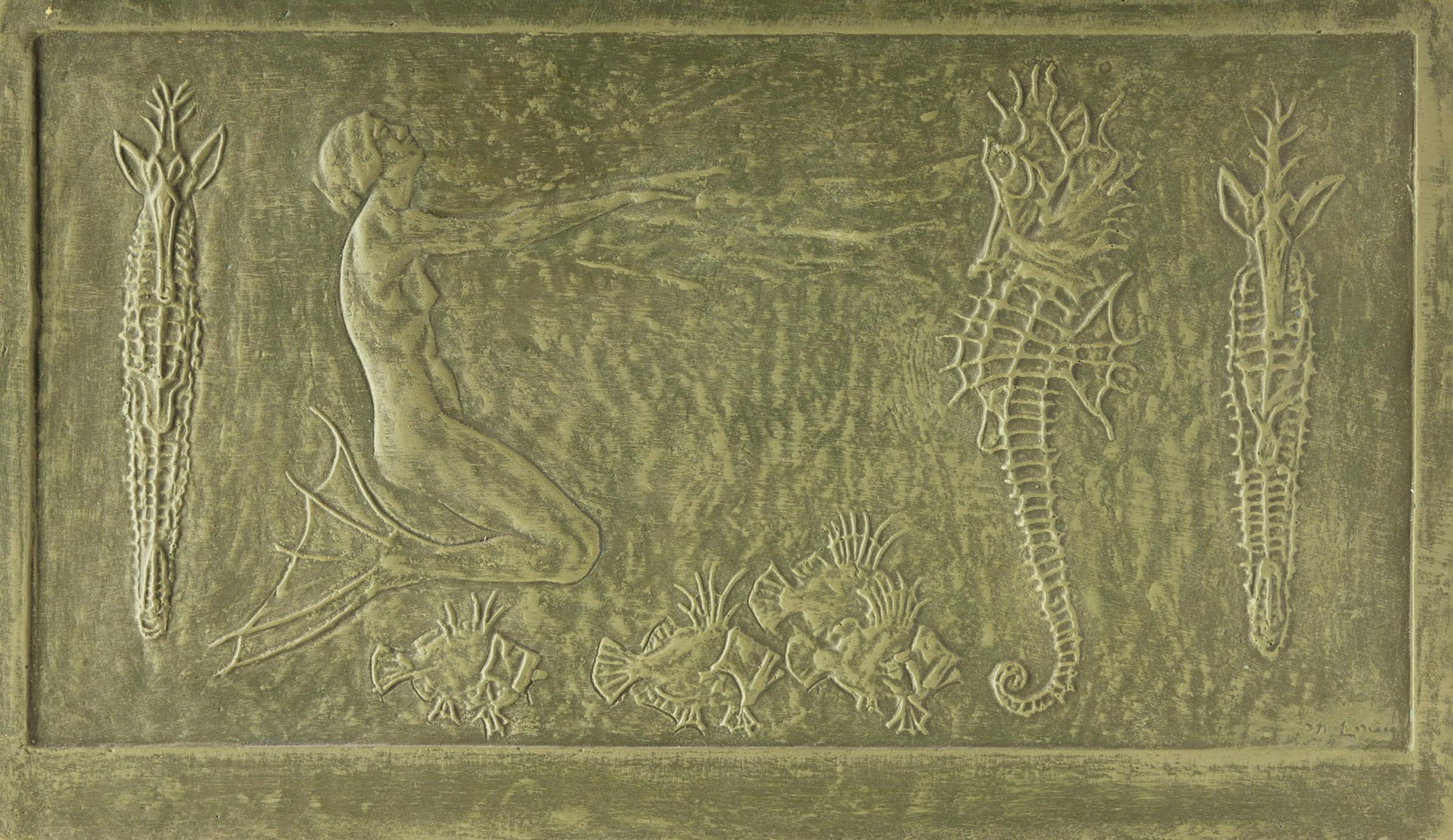 Frances Norma Loring (1889-1968) - Mermaid and Seahorses, c. 1921