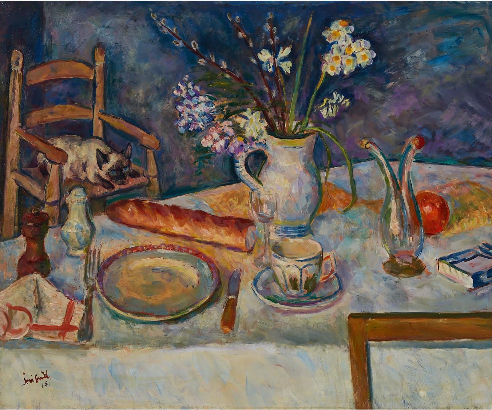 Marjorie (1907-2005) - Still Life With Cat