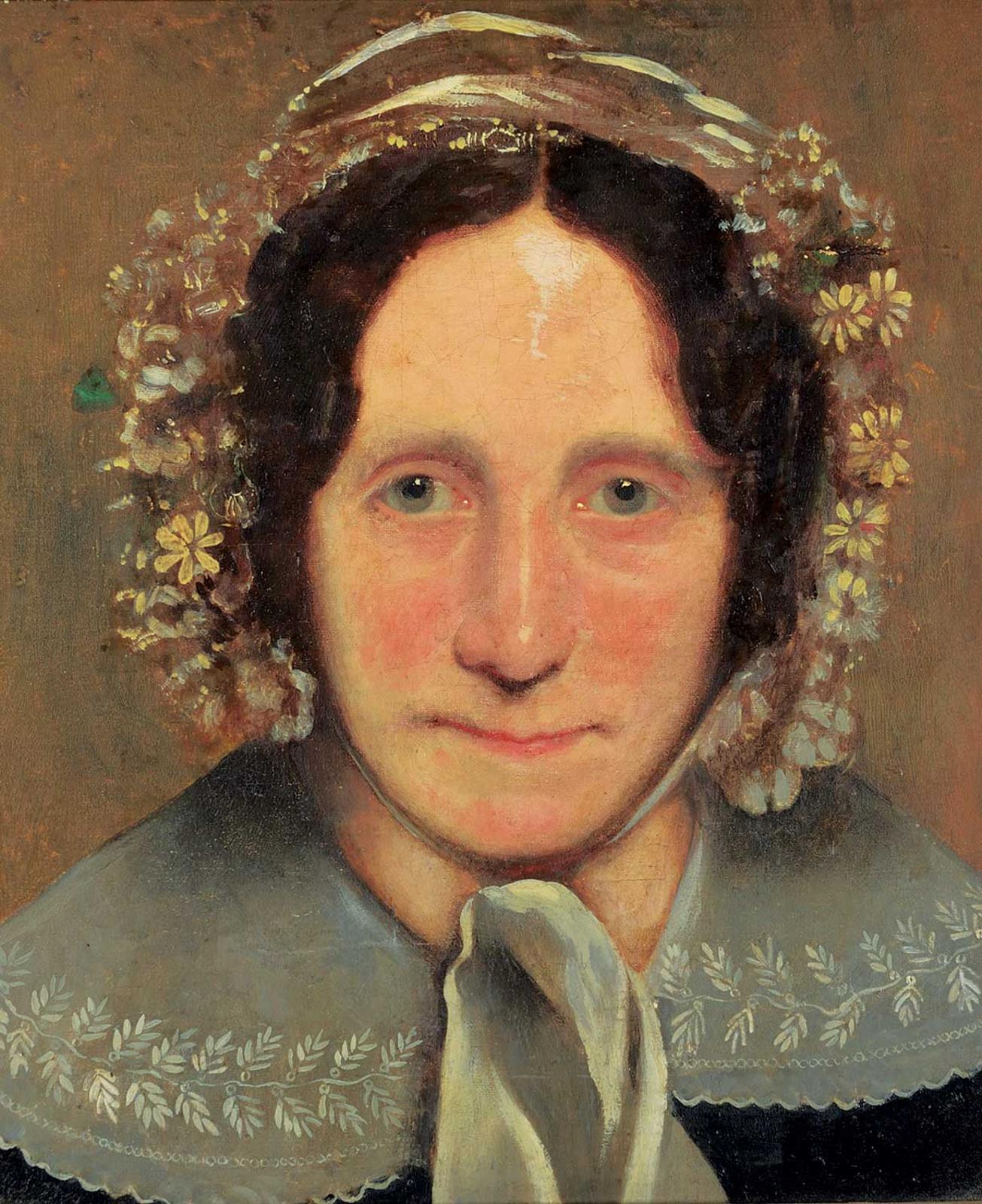 British Columbia School (1810) - Untitled - Portrait of a Woman