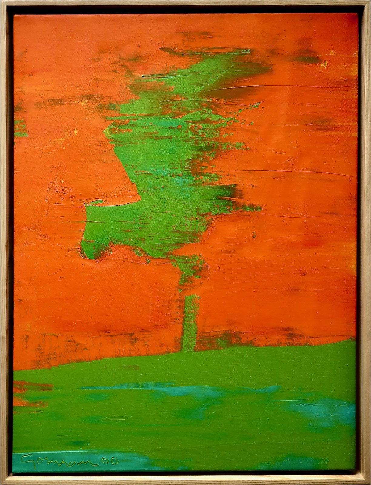 Richard Borthwick Gorman (1935-2010) - Untitled (Green & Orange)