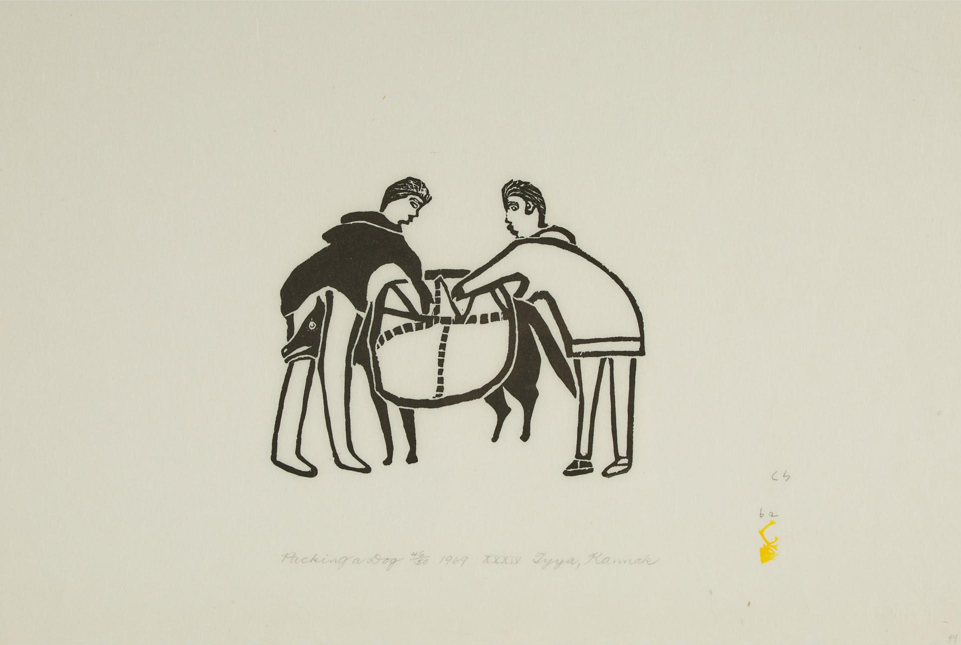 Winnie Tatya (1931) - Packing A Dog, 1969