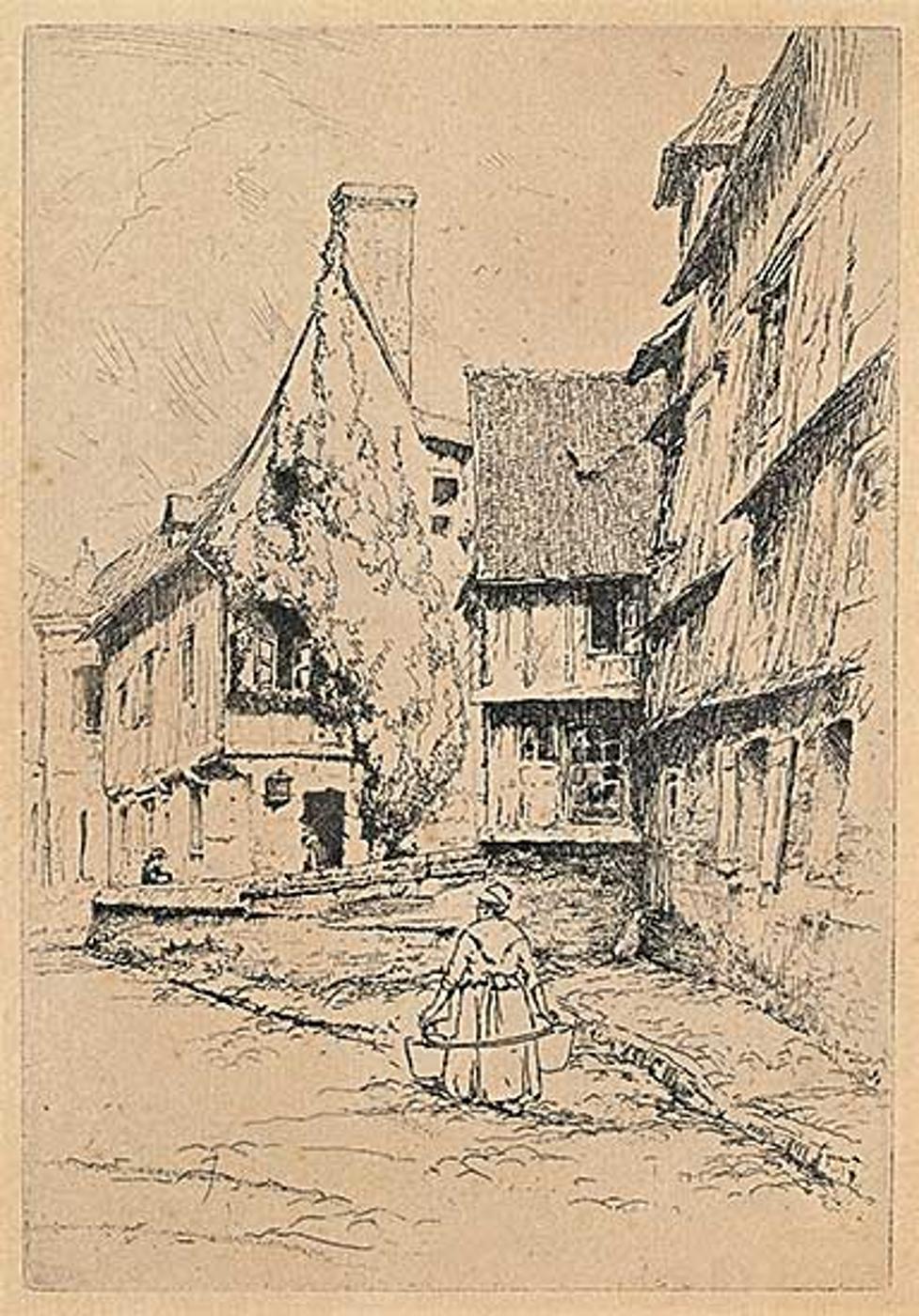 Clarence Alphonse Gagnon (1881-1942) - Rue A Caudebec-en-caux