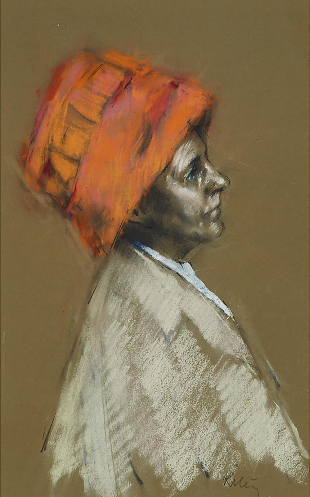 Harold Francis Riley (1934) - Mrs. Westwell In Blue (Grannie Sara Ann Westwell); Mrs. Westwell In Orange Hat