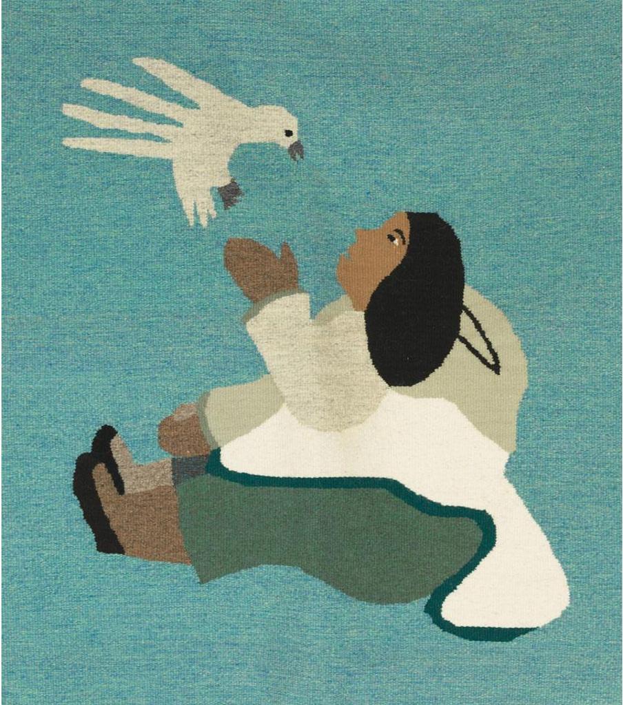 Annie Pitsiulak (1950) - Woman And Bird Embracing