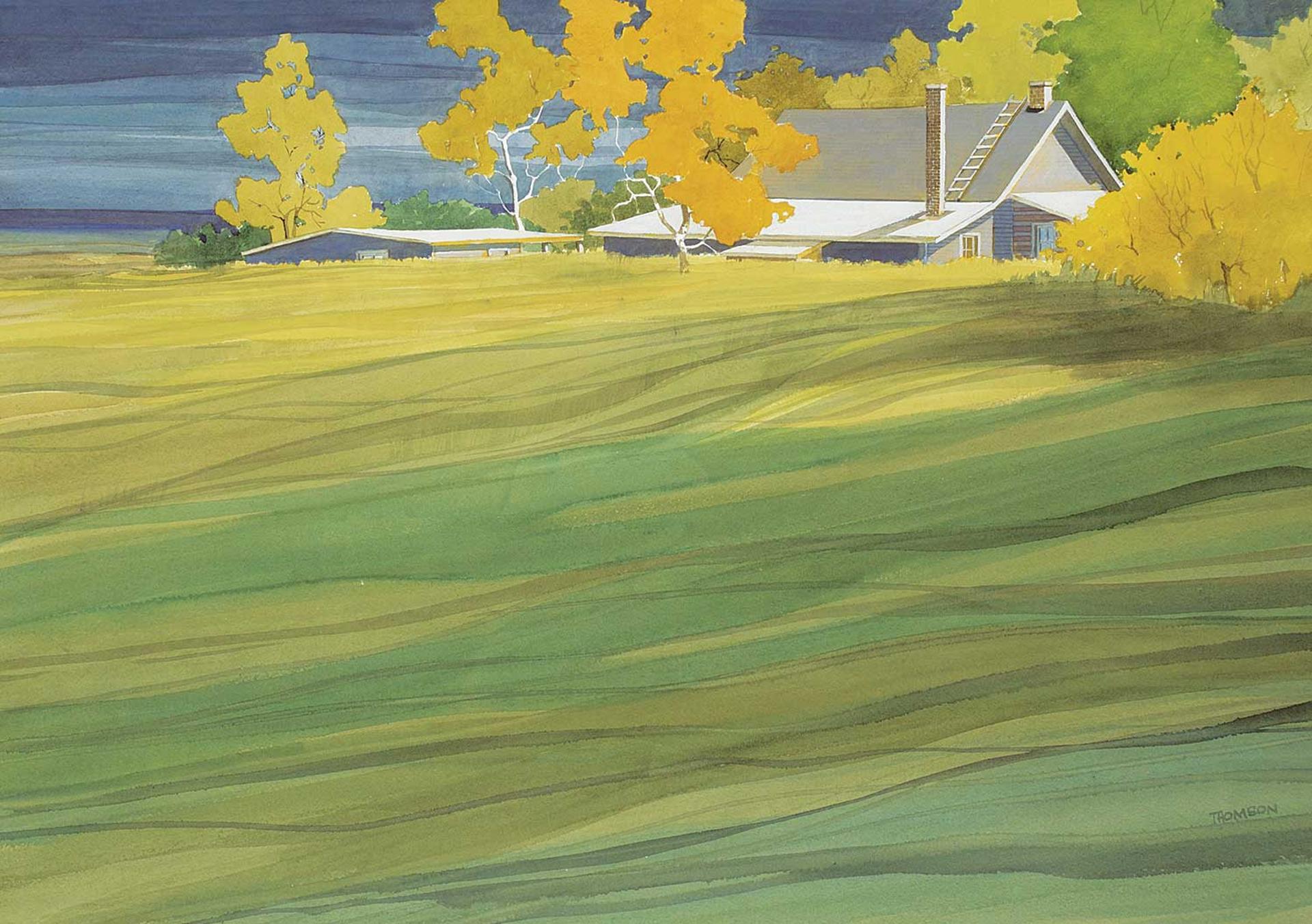 Keith L. Thomson (1934) - Untitled - Farmhouse in the Field