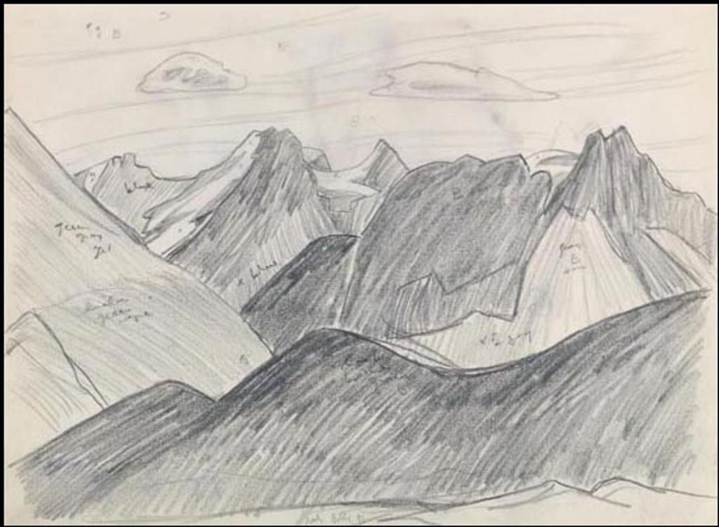 Lawren Stewart Harris (1885-1970) - Rocky Mountain Drawing 9 - 51