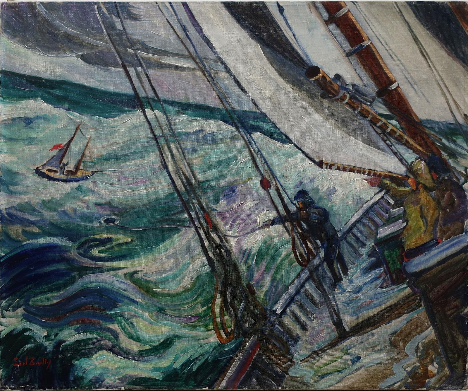 Earl Bailly (1903-1977) - Rescue At Sea