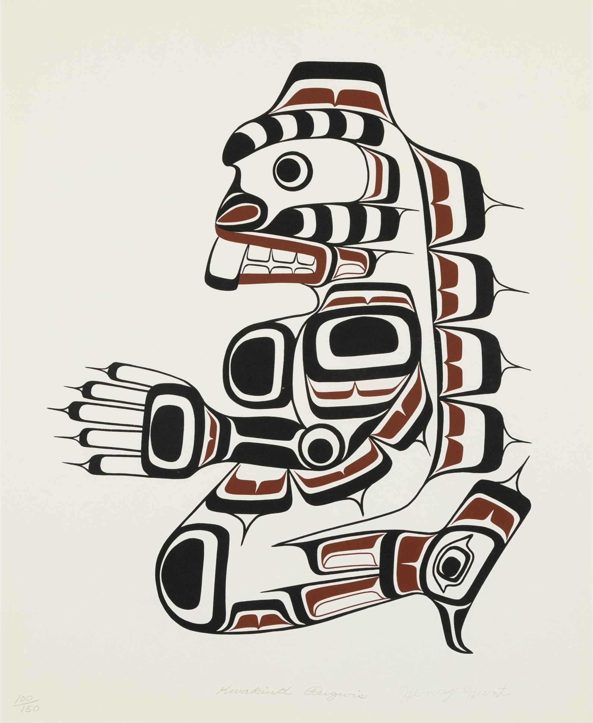 Henry Hunt Sr. - Kwakiutl Puguis (Sea Bear)