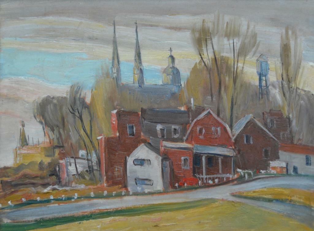 John Stanley Walsh (1907-1994) - Varennes, Quebec View, 1950