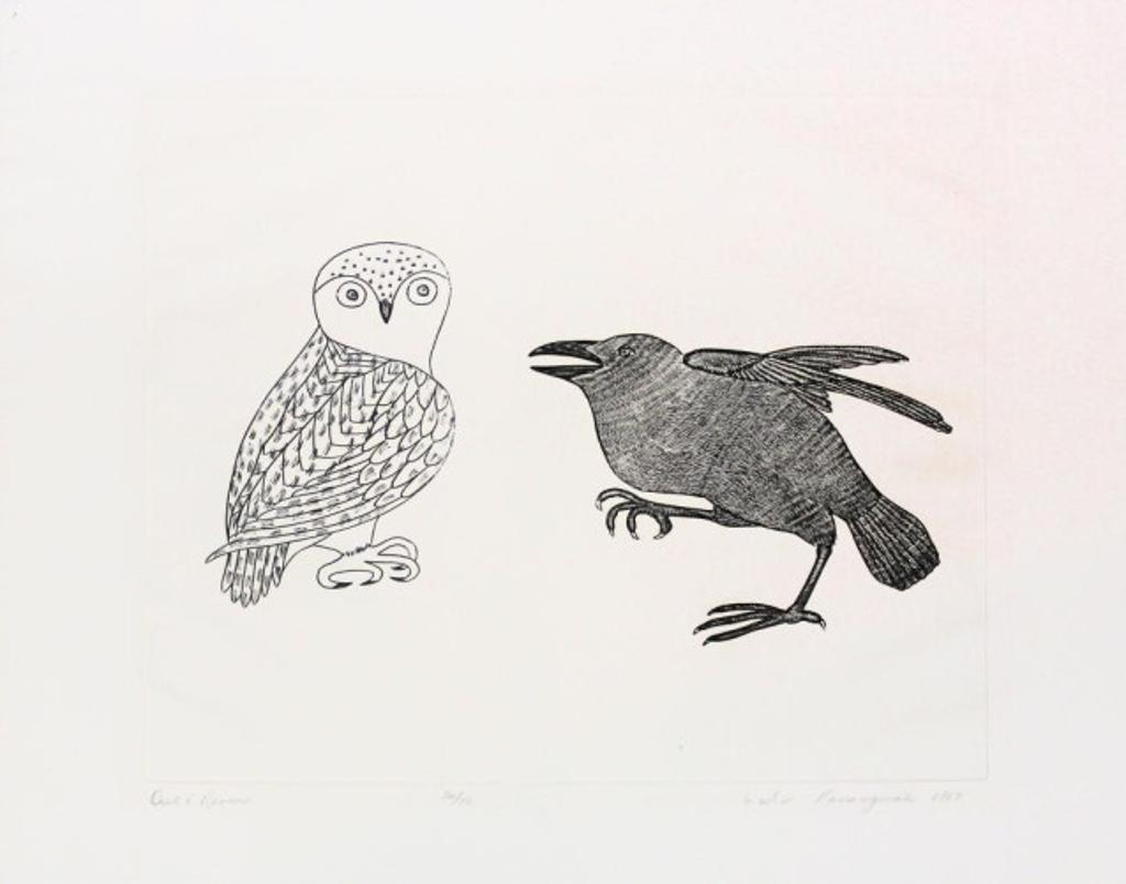 Kananginak Pootoogook (1935-2010) - #72, engraving