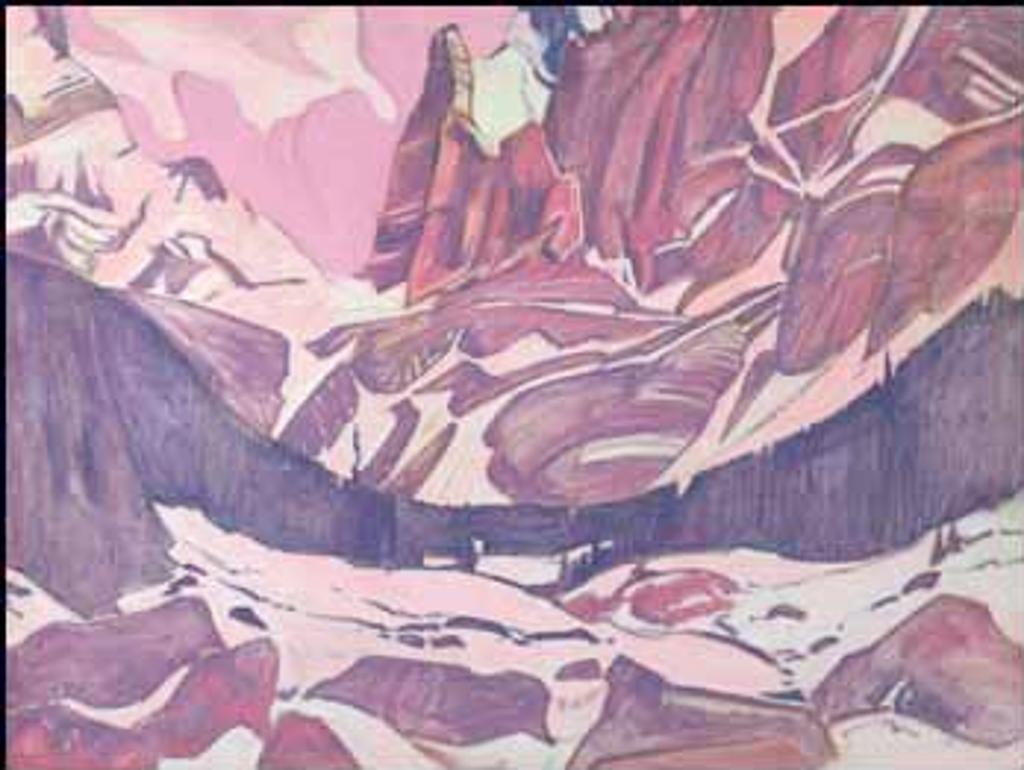 James Edward Hervey (J.E.H.) MacDonald (1873-1932) - Snow in the Mountains, Opabin Pass