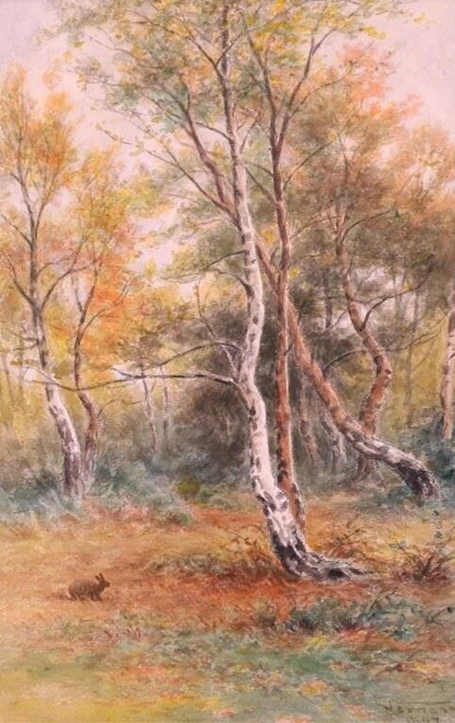 Frederick Arthur Verner (1836-1928) - Woodland Scene; 1897