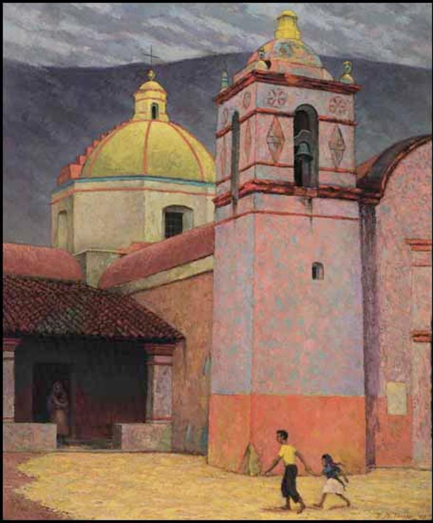 Frederick Bourchier Taylor (1906-1987) - The Church of San Juanito, Oaxaca, Mexico