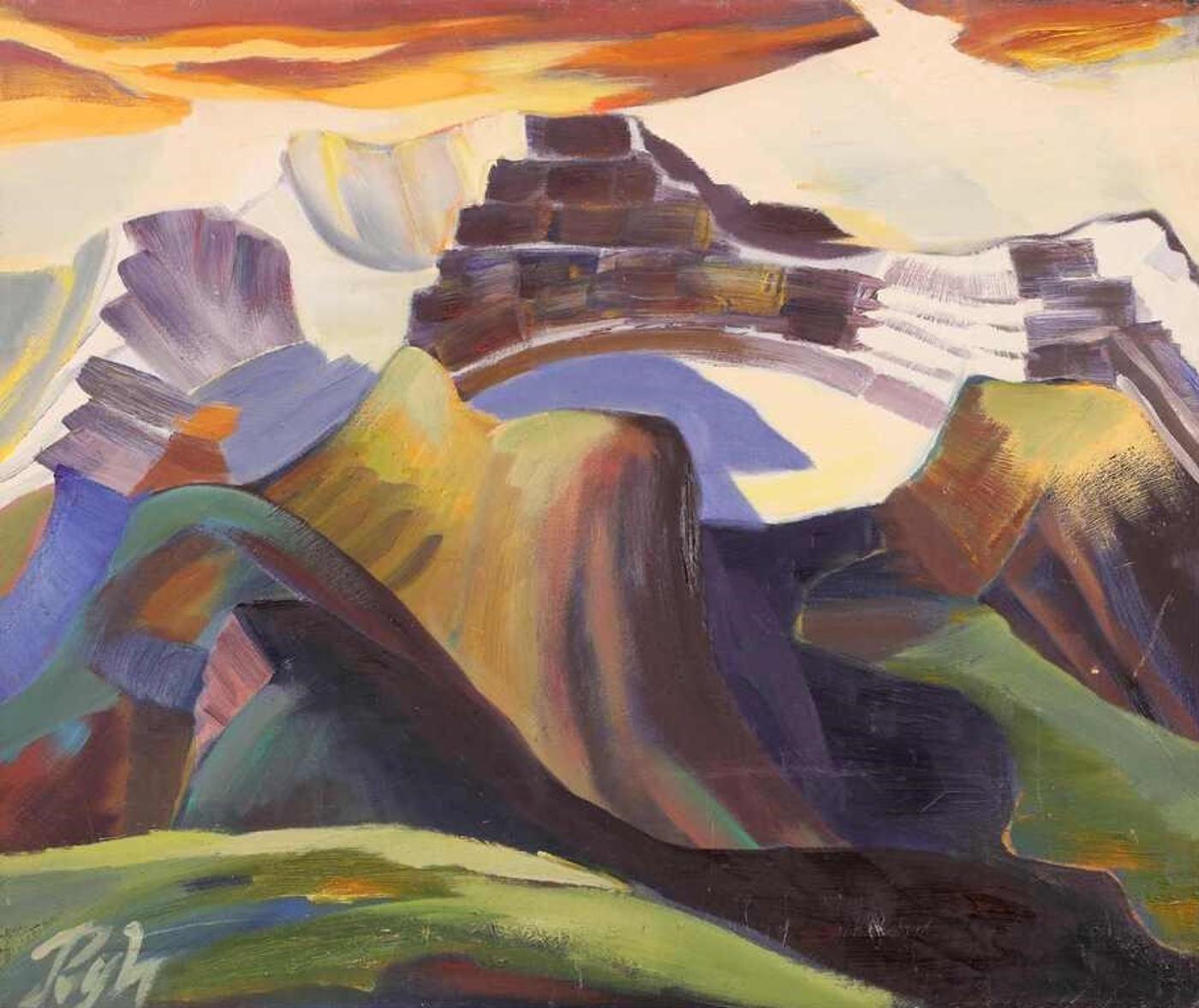 David Pugh (1946-1994) - Untitled, Dramatic Peaks