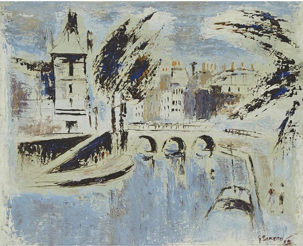 Gerard Sekoto (1913-1993) - Le Pont St. Michel, 1959