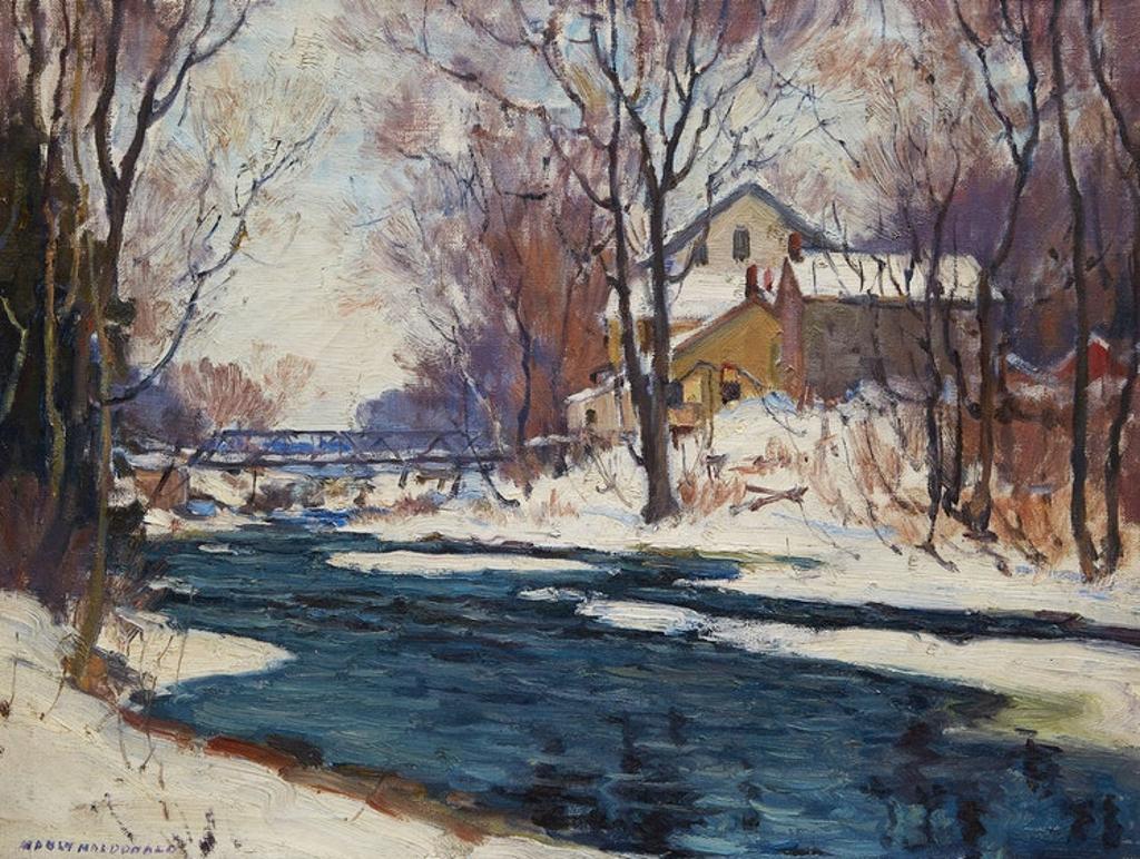 Manly Edward MacDonald (1889-1971) - Winter Landscape with Mill