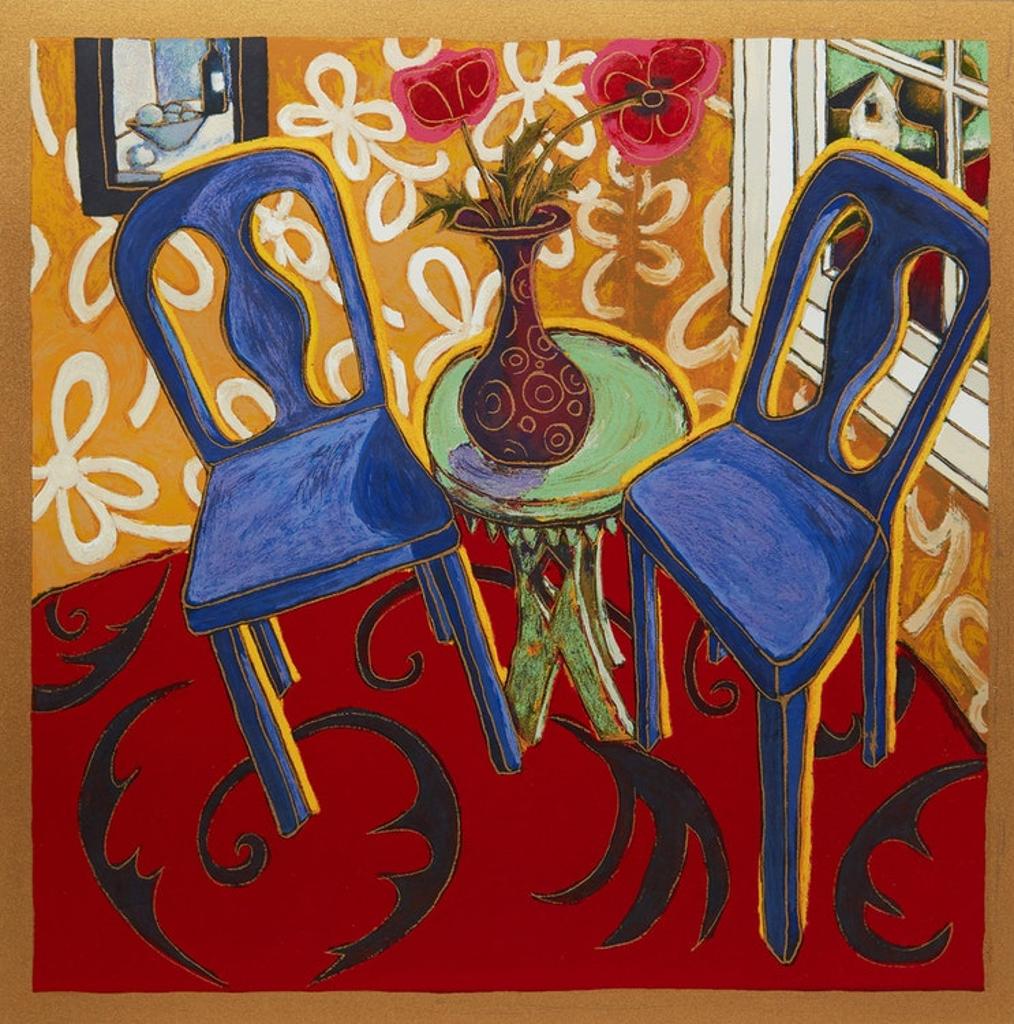 Alison Goodwin (1959) - Two Blue Chairs