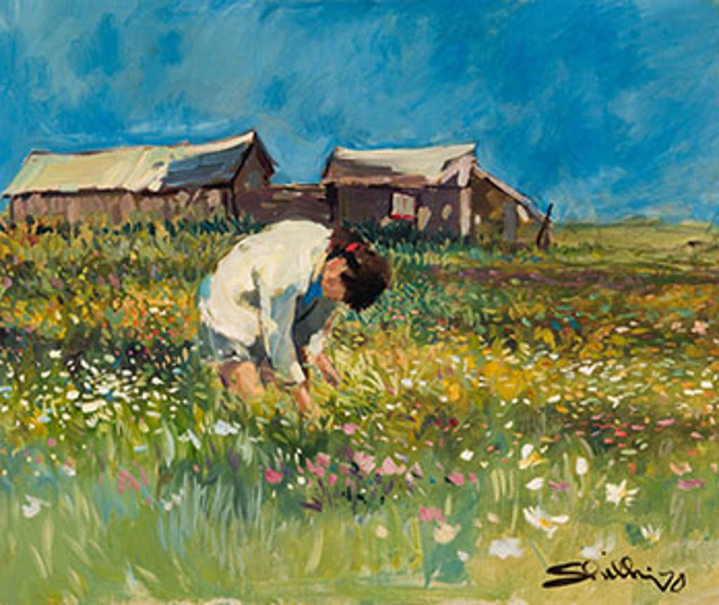 Arthur Shilling (1941-1986) - Girl in Field