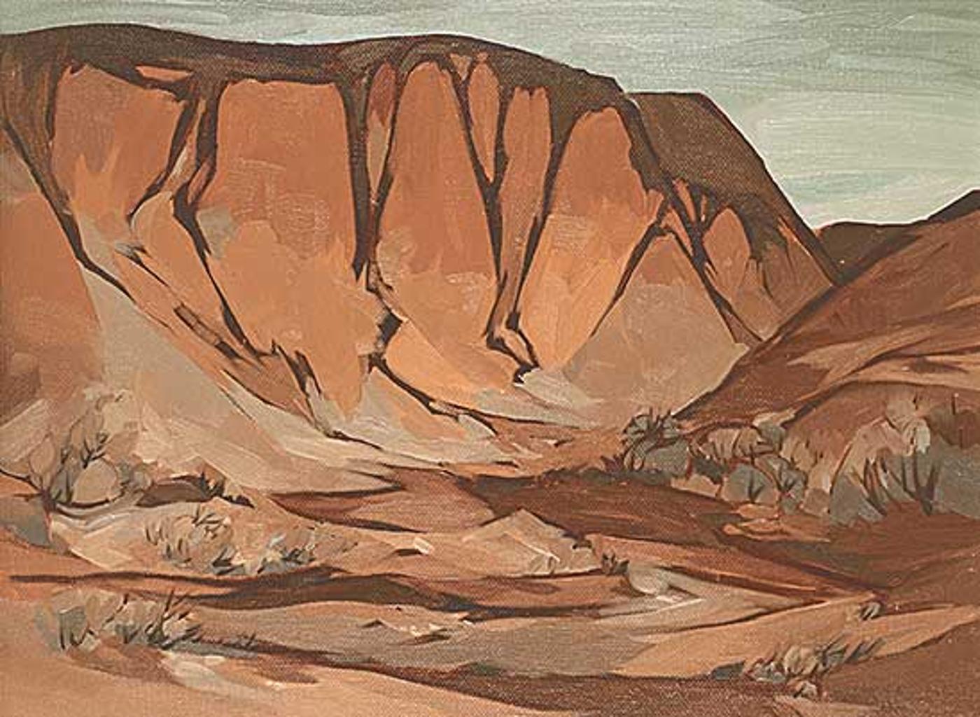 Luke Orton Lindoe (1913-1998) - Coulee in Till