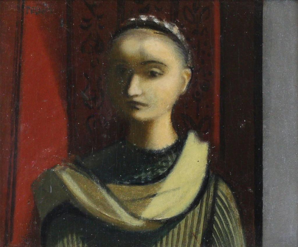 Alfred Pellan (1906-1988) - Figure, Portrait Of A Woman; Ca 1932