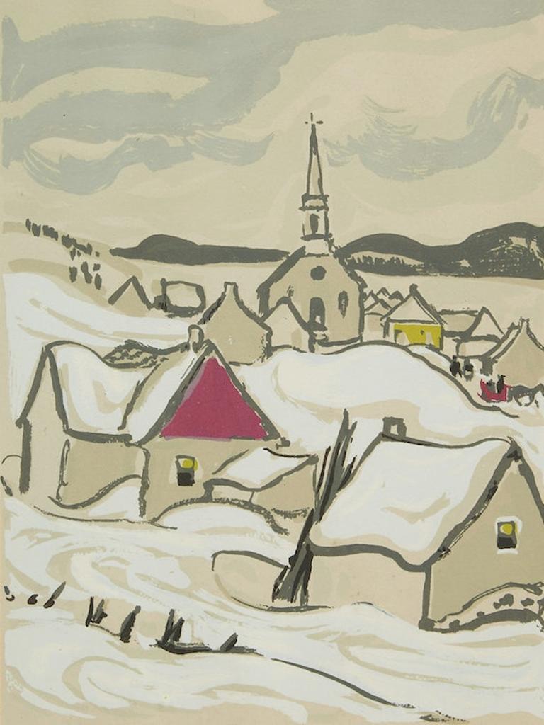 Alexander Young (A. Y.) Jackson (1882-1974) - Quebec Village in Winter