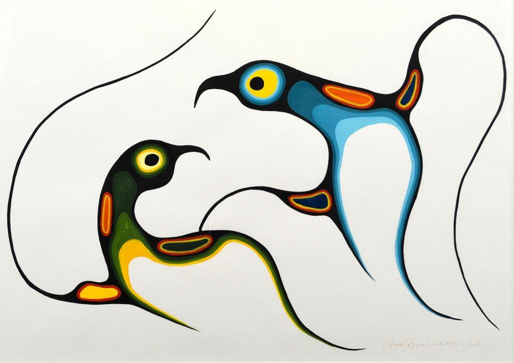 Goyce Kakegamic (1948) - Two Birds in Flight