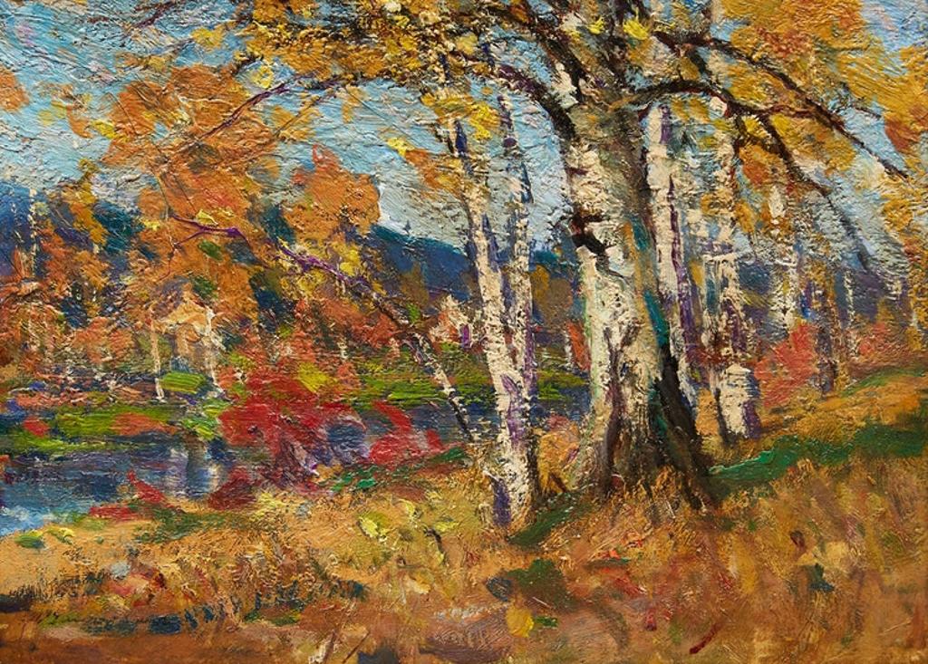 Farquhar Mcgillivray Strachan Stewart Knowles (1859-1932) - Landscape with Beech Trees