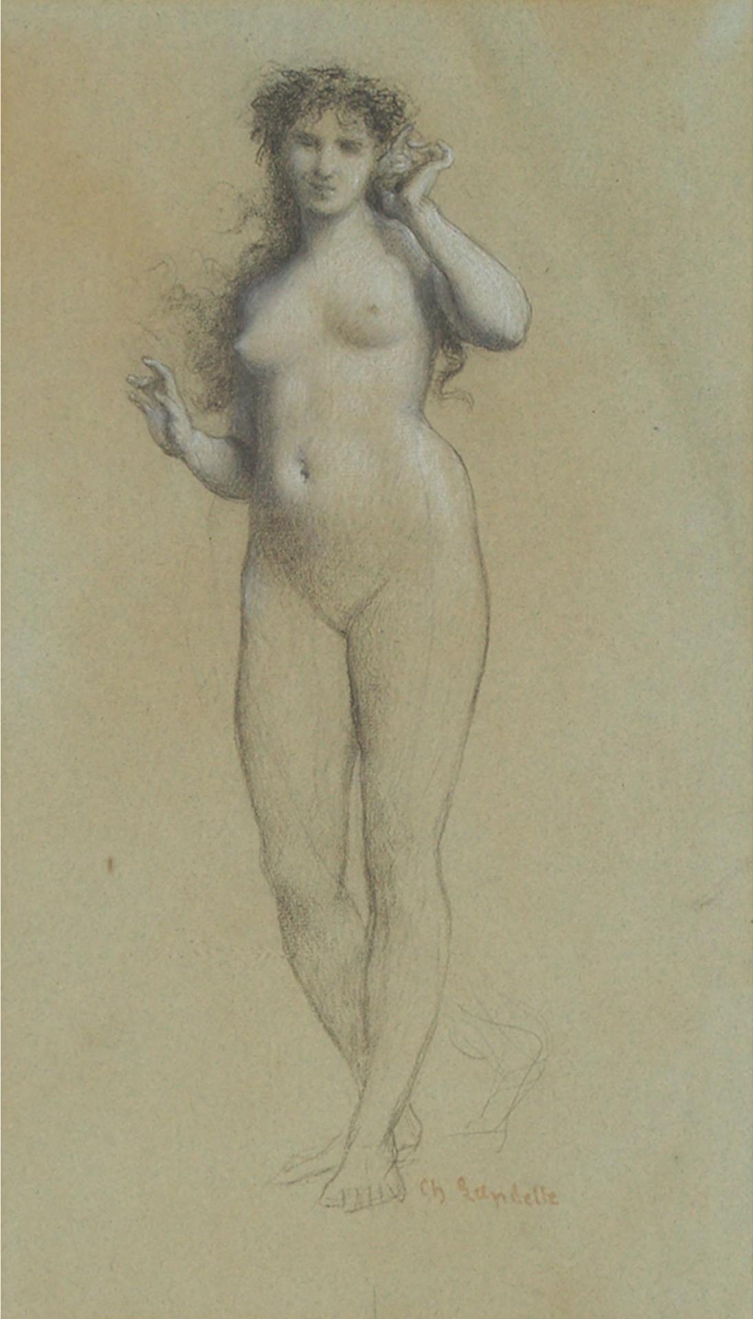 Charles Zacharie Landelle (1812) - Study Of A Nymph