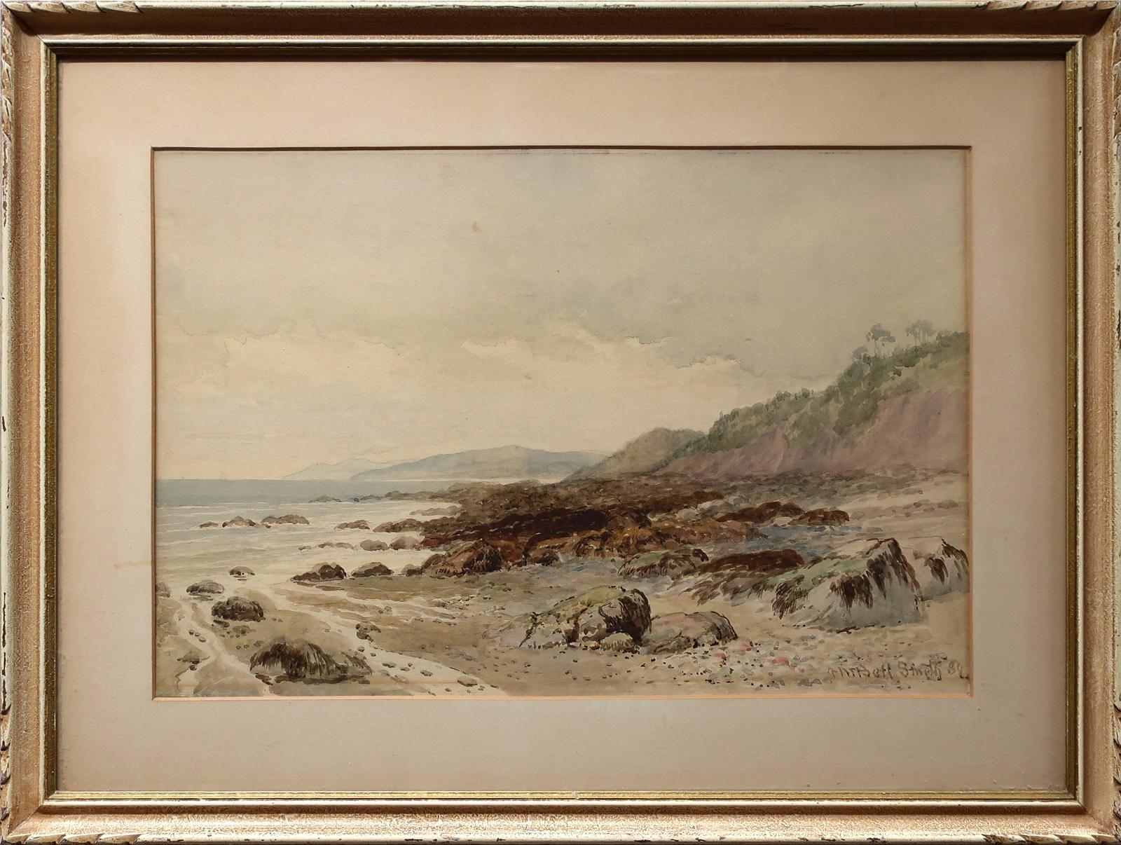 Frederic Martlett Bell-Smith (1846-1923) - Rocky Coastal Study